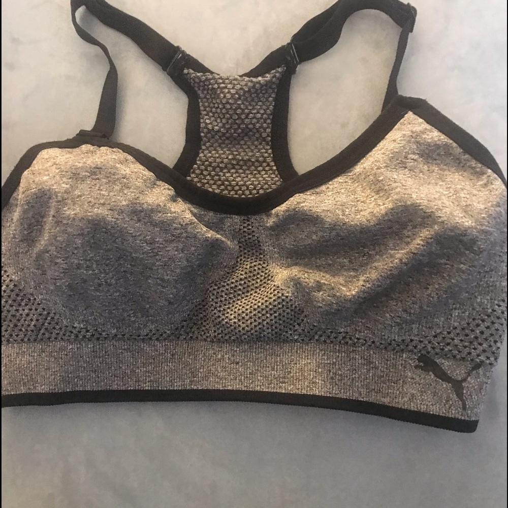 PUMA Reversible Gray-Black Brallette X Small